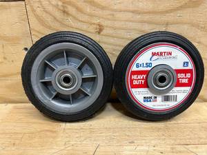 lot 243 image: Martin Wheel 6x1.50 (lot of 2)