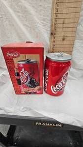 Vintage Coca Cola Can  Cookie Jar 10 1/2" Tall, in box