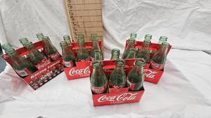 lot 5 image: 4-Six Packs of 8 oz Coca Cola Bottles wEarnhardt Jr and Carrier