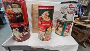 lot 6 image: Lot of Coca Cola Tins as pictured
