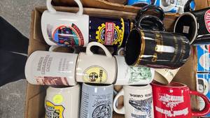 lot 27 image: 13 Railway Themed Coffee Cup Collection