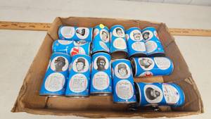 lot 31 image: Lot of 12 RC Cola Cans with MLB Players as Pictured