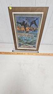 lot 32 image: EC or Schultze Wood SignPlaque with Easel