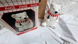 lot 89 image: Coca Cola Bear Cookie Jar in Box