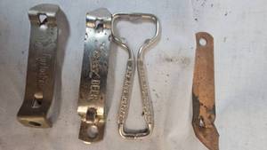 lot 67A image: Lot of 4 Beer Themed Bottle Openers as Pictured