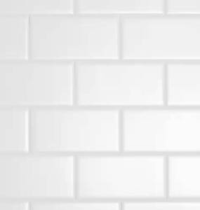 lot 27 image: Daltile Restore Bright White 3x6 Ceramic Tile - 100 PcsBox 4 Boxes