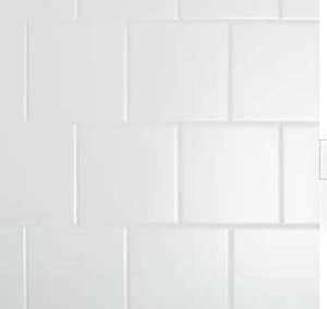 lot 35 image: Dal-Tile LuxeCraft LC15 White 6x6 Tile - 48 TilesBox, 12 SF Coverage 3 Boxes