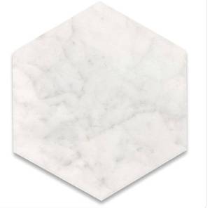 lot 40 image: Daltile LM70 Hex 8mm Lamora Marble Hex Tile - Gilded White, 20 cm x 8 cm, 25 pcsbox 8 Boxes