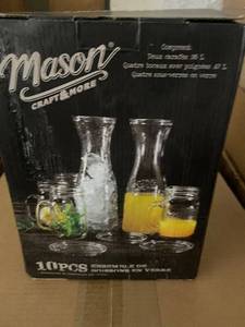 lot 62 image: Mason Craft & More 10-Piece Glassware Set