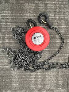 lot 85 image: VEVOR Hand Chain Hoist HC1-3 - 2200 lbs Capacity, 3 m Lift
