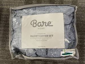 lot 120 image: Bare Home Oversized King Duvet Cover Set - Duvet Cover  2 Pillow Shams, Premium Microfiber