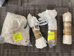 lot 151 image: Bare Home Full Bed Skirt Premium Microfiber - 5-Pack