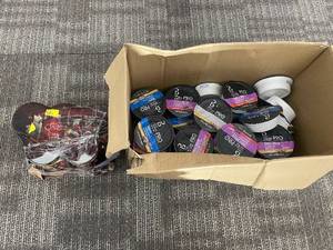 lot 222 image: Purina Pro Plan Puppy Small Breed Wet Dog Food Cups Bulk Box and Purina One Canned Dog Food