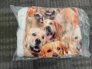 lot 240 image: Dog Blanket - Collage of Golden Retrievers - 59 x 47 in - New