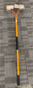 lot 286 image: Garden Rake - Orange Handle, Steel Tines Head - Yard & Garden Tool for Leaves
