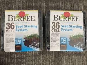 lot 294 image: Burpee 36-Cell Seed Starting System Self-Watering - 2-Pack