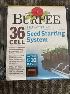 lot 295 image: Burpee 36-Cell Seed Starting System - Self-Watering Kit for Indoor Seed Germination