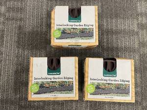 lot 300 image: GardenLine Interlocking Garden Edging - 10 ft Per Pack - 3-Pack