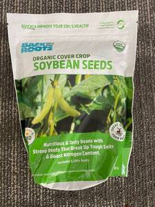 lot 303 image: Back to the Roots Organic Cover Crop Soybean Seeds - Covers 250 square feet