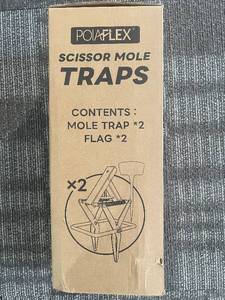 lot 330 image: Polalex Scissor Mole Traps - 2 Traps & 2 Flags - Easy Installation