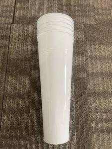 lot 358 image: 4 Tall Metal Flowerpots