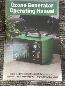 lot 385 image: Ozone Generator - Operating Manual Included, Power Cord & 2 Blue Discs