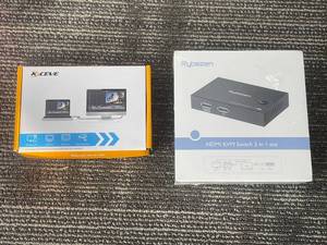 lot 396 image: Rybozen & CEVE HDMI KVM Switches - 2 In 1 Out (Lot of 2)