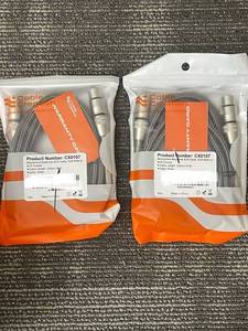 lot 400 image: CableCreation CX0107 3.05m XLR Male to XLR Female Balanced Audio Cable - Silver (2-Pack)