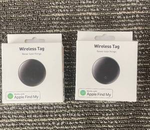 lot 407 image: Wireless Tag 2-Pack - Apple Find My Compatible Tracking Tags