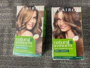 lot 433 image: Clairol Natural Instincts Hair Color 7 Dark Blonde & 6G Light Golden Brown - Zero Ammonia