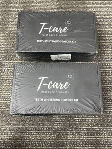 lot 438 image: T-care Teeth Whitening Powder Kit 2-Pack with Powder, Toothpaste & Toothbrush