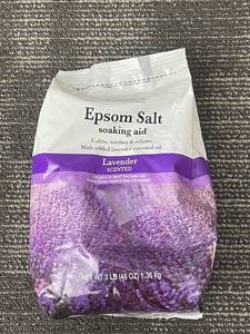 lot 458 image: Saura Epsom Salt Soaking Aid Lavender Scented 3 lb