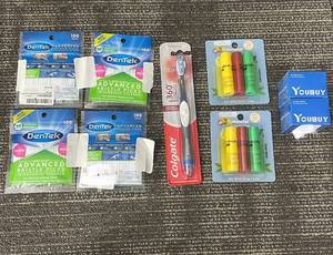 lot 460 image: DenTek 100-Count Bristle Picks (4-Pack) - Colgate 360 Toothbrush - Gyodela Natural Lip Balm Set - YouBuy Whitening Powder