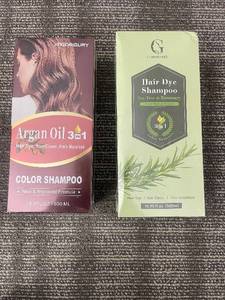 lot 478 image: Hair Dye Shampoo 3-in-1 Color Shampoo - Argan Oil & Tea Tree & Rosemary, 16.9 fl oz