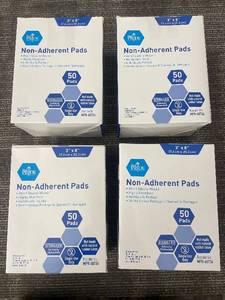 lot 501 image: Med Pride Non-Adherent Pads - 3 in x 8 in, 50 PadsBox, 4 Boxes