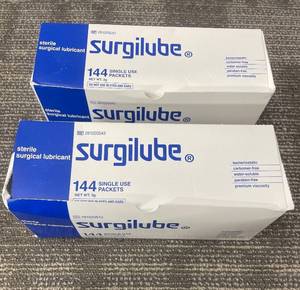 lot 502 image: Surgilube Sterile Surgical Lubricant - 144 single-use packets