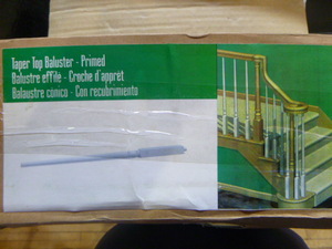 lot 14 image: Design House White Taper Top Balusters