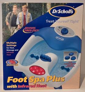 lot 144K image: LL-BR - Dr. Scholls Foot Spa Plus - Infrared Heat - Model DR6621 - New in Box