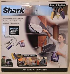lot 159K image: LL-BR - Shark Portable Steam Pocket System - Fabric Steamer, New in Box