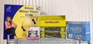 lot 46 image: UL - Deluxe Winsor Pilates Circle - Pilates Cord Kit - Everest Stay-Put Weights