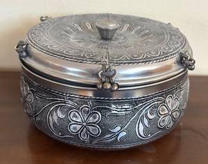 lot 24R image: K - Vintage Masala Dabba Spice Box