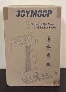 lot 186R image: LR - Joymoop Squeeze Flat Mop and Bucket System