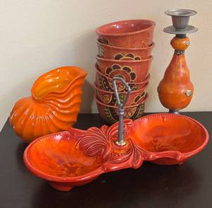 lot 196R image: LR - Bowls, Serving Dish, Candle Holder and More