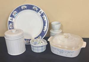 lot 235R image: LR - Pretty Platter, Casserole, Canister and More