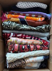 lot 259R image: LR - Scarves - Sensational Assorted Colorful Scarf Collection