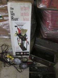 lot 23 image: Upright tool caddy lights and a too...
