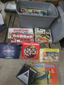 lot 29 image: Large covered tote filled with boar...