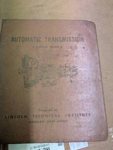 lot 125 image: Vintage transmission manual
