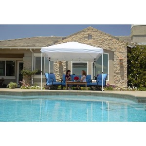 lot 50 image: Everbilt 10 ft. x 10 ft. Commercial Instant Canopy-Pop Up Tent with Wall Panel White w Canopy Weights