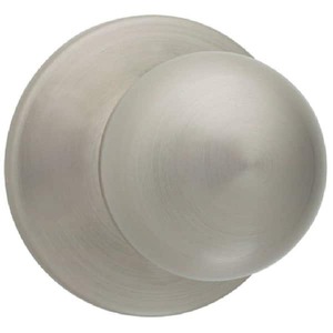 lot 70 image: (5) Kwikset Polo Satin Nickel HallCloset Door Knob Featuring Microban Antimicrobial Technology